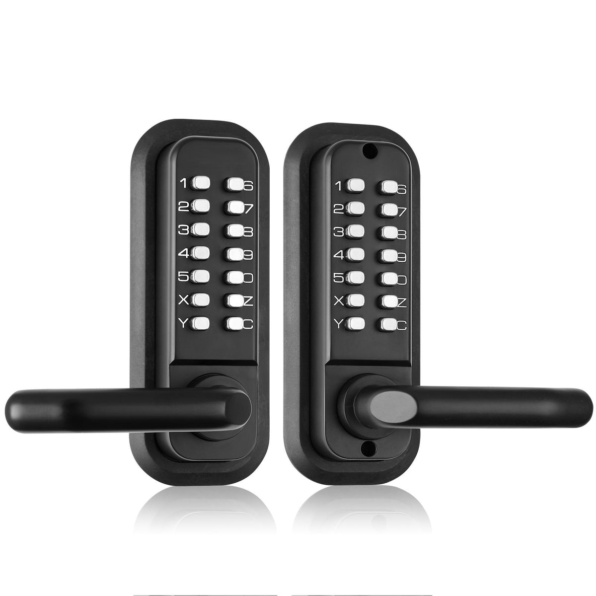 Mechanical Keyless Door Lock 14 Digit Keypad Zinc Alloy Outdoor Gate Lock
