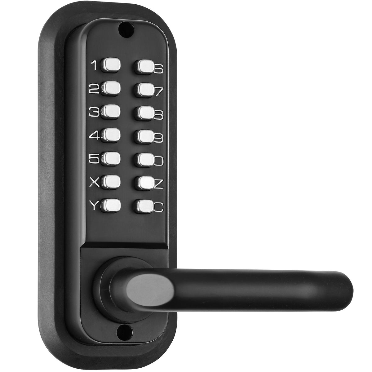 Mechanical Keyless Door Lock 14 Digit Keypad Zinc Alloy Outdoor Gate Lock