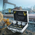 Hydraulic Pressure Test Kit, 250/400/600bar, 3 Gauges 11 Test Couplings 3 Test Hoses, Excavator Hydraulic Test Gauge Set with Portable Carrying Case for Excavator Tractors Construction Machinery