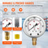 Hydraulic Pressure Test Kit 600Bar Gauge Set with Hoses Couplings Case