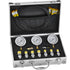Hydraulic Pressure Test Kit, 250/400/600bar, 3 Gauges 9 Test Couplings 3 Test Hoses, Excavator Hydraulic Test Gauge Set with Portable Carrying Case for Excavator Tractors Construction Machinery