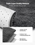 Indoor Plush Area Rugs, 1.52 x 2.44 m Soft Plush Carpet, Furry Shag Area Rugs for Living Room, Bedroom, Sunroom, Modern Home Decor Aesthetic, Non-Shedding, Non-Woven, Slip-Resistant, Dark Gray