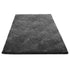 Indoor Plush Area Rugs, 1.52 x 2.44 m Soft Plush Carpet, Furry Shag Area Rugs for Living Room, Bedroom, Sunroom, Modern Home Decor Aesthetic, Non-Shedding, Non-Woven, Slip-Resistant, Dark Gray