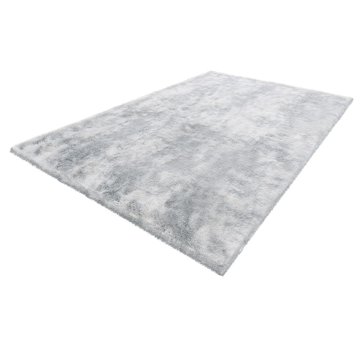 6x9ft Plush Shag Area Rug 35mm Long Pile Furry Carpet Non-Slip Light Gray