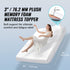 Queen Memory Foam Mattress Topper Detachable Washable 76.2mm Thick Pad