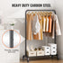 Clothes Rack, Heavy Duty Clothing Garment Rack with Hanging Rod and Bottom Storage Area, Clothing Rack for Bedroom Guest Room