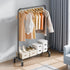 Clothes Rack, Heavy Duty Clothing Garment Rack with Hanging Rod and Bottom Storage Area, Clothing Rack for Bedroom Guest Room