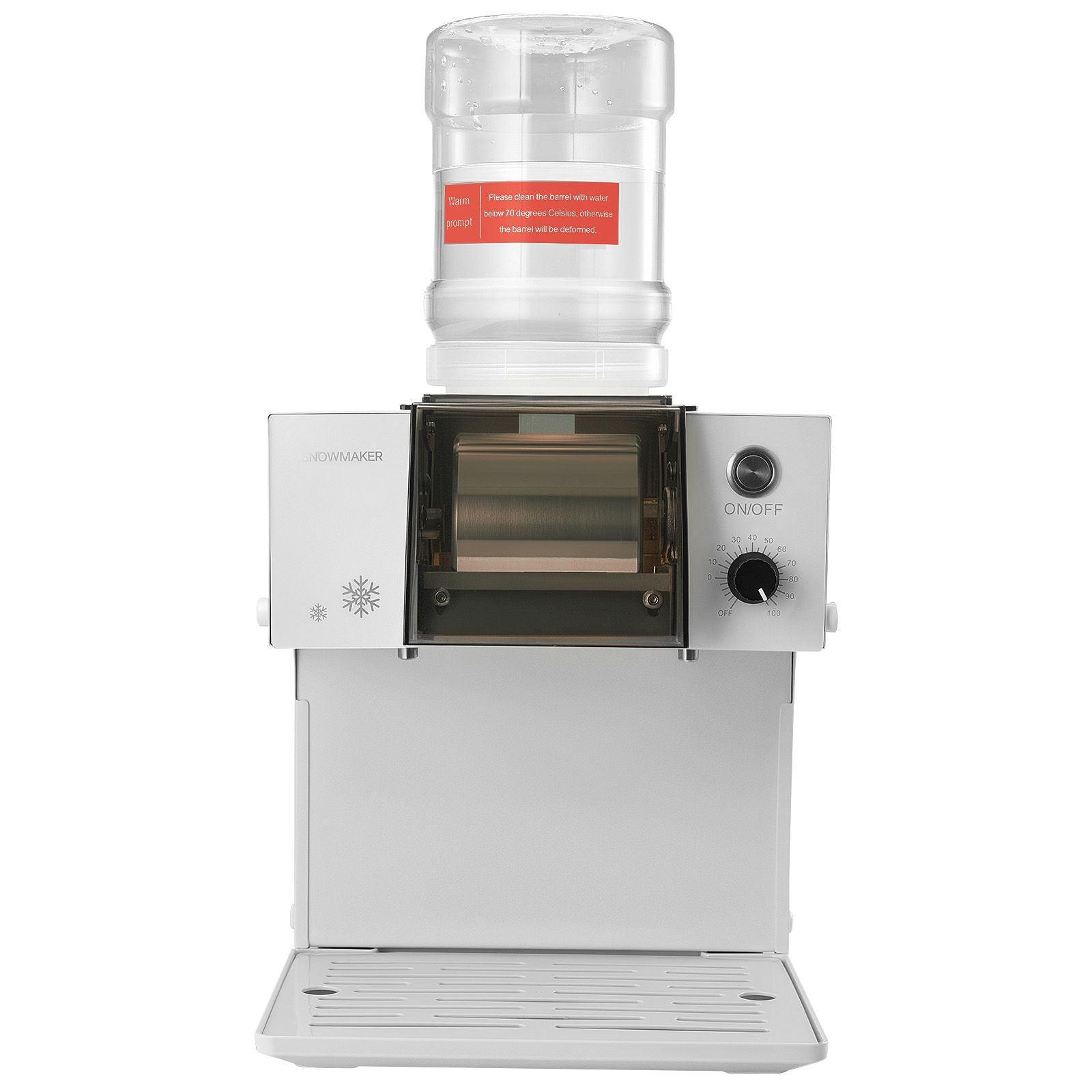 40KG/24H Snowflake Ice Machine Adjustable Speed Shaved Ice Maker