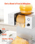 Snowflake Ice Machine, 60KG/24H Snowflake Ice Maker, Ice-Shaver Machine with Stainless Steel Blade, Electric Snow Cone Maker with 1.8L Tank, 90S Fast Pre-Cooling, for Home & Small Gatherings