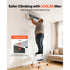 2 Step Folding Ladder Steel Step Stool 150kg Wide Anti Slip Platform