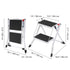 2 Step Folding Ladder Steel Step Stool 150kg Wide Anti Slip Platform