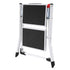 2 Step Folding Ladder Steel Step Stool 150kg Wide Anti Slip Platform