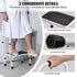 Adjustable 1 Step Stool with Handle 150kg Steel Non Slip Safety Ladder
