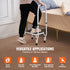 Adjustable 1 Step Stool with Handle 150kg Steel Non Slip Safety Ladder