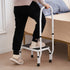 Adjustable 1 Step Stool with Handle 150kg Steel Non Slip Safety Ladder