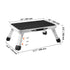 Step Stool 1-Step 150KG Capacity, Folding Steel Step Ladder 3 Adjustable Height, Portable Toddler Step Stools for Adults, Non-Slip Sturdy Step Ladders for Office, RVs, Pets, Bathrooms,Bedrooms