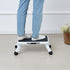 Step Stool 1-Step 150KG Capacity, Folding Steel Step Ladder 3 Adjustable Height, Portable Toddler Step Stools for Adults, Non-Slip Sturdy Step Ladders for Office, RVs, Pets, Bathrooms,Bedrooms