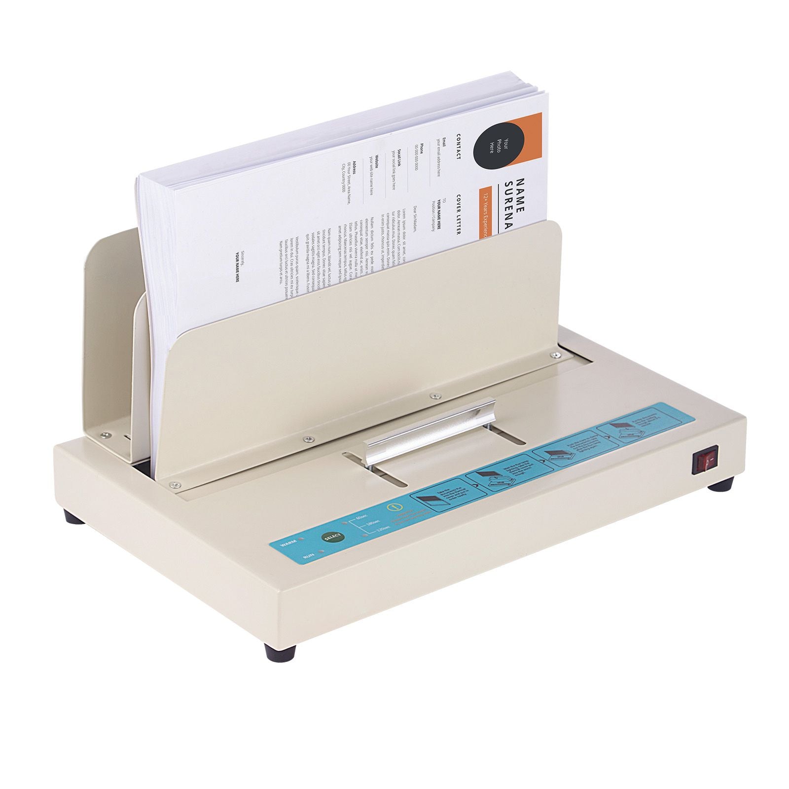 Thermal Binding Machine 500 Sheet A3 A4 A5 Book Binder 50mm Capacity