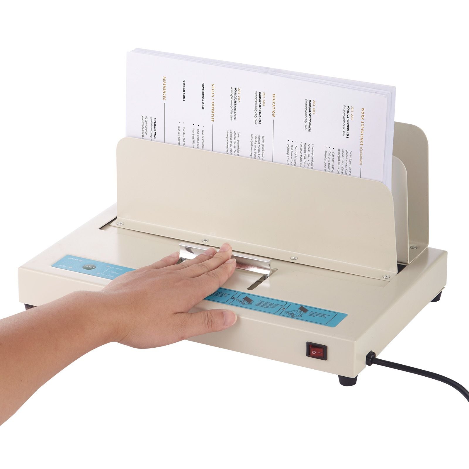 Thermal Binding Machine 500 Sheet A3 A4 A5 Book Binder 50mm Capacity