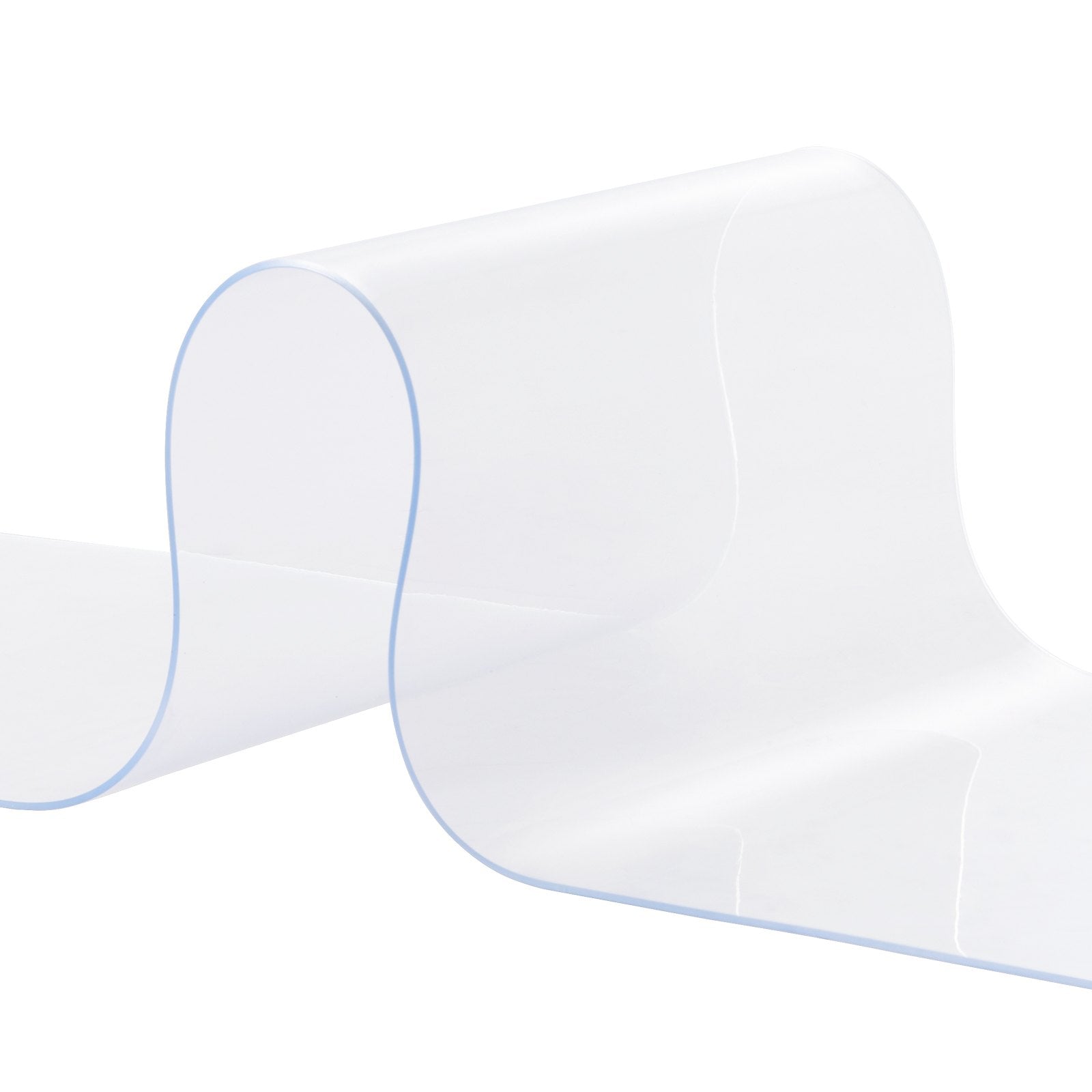 Strip Curtain, 2500 cm L x 20 cm W x 2 mm Thickness, Clear PVC Smooth Curtain Strip Door Bulk Roll, Plastic Door Strips for Doorways of Supermarket, Garage, Warehouse, Barn, Pet Animal House