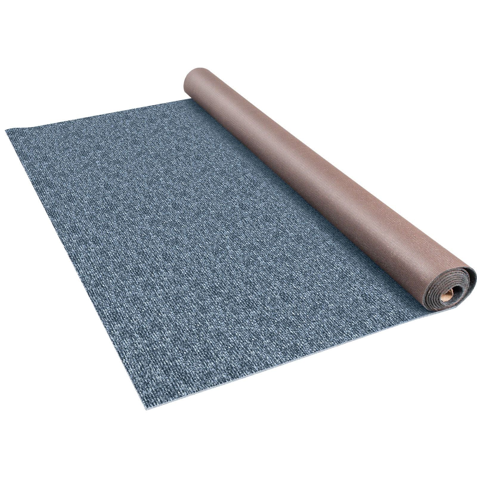 Gray Marine Carpet 6 ft x 36 ft, Boat Carpet Rugs, Indoor Outdoor Rugs for Patio Deck Anti-Slide TPR Water-Proof Back Outdoor Marine Carpeting Outdoor Carpet