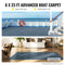 Gray Marine Carpet 6 ft x 23 ft Boat Carpet Rugs Indoor Outdoor Rugs for Patio Deck Anti-Slide TPR Water-Proof Back Cut Outdoor Marine Carpeting Easy Clean Outdoor Carpet Roll