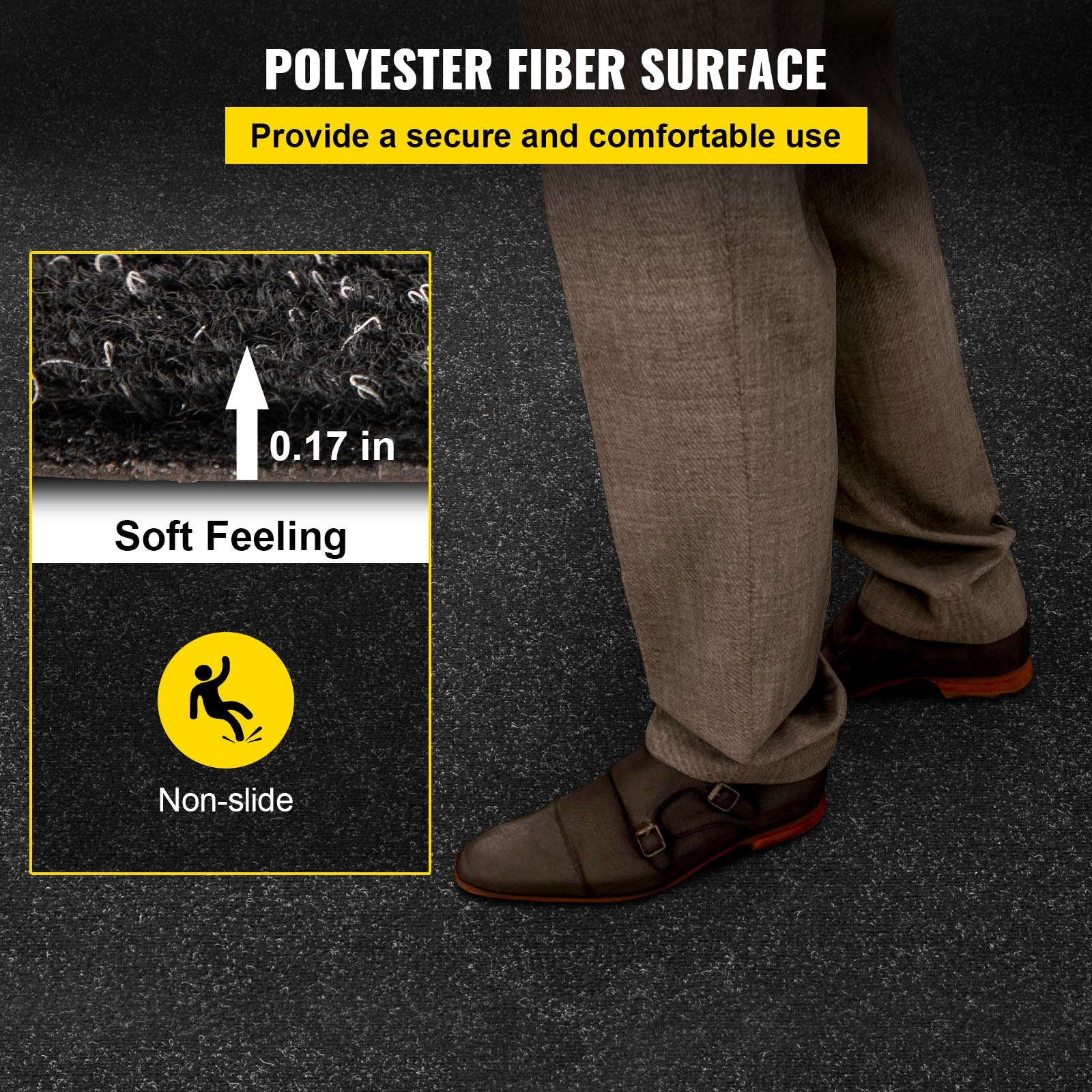 Bass Boat Carpet Cutpile Marine Carpet 6 x 13 ft Charcoal Black In/Outdoor