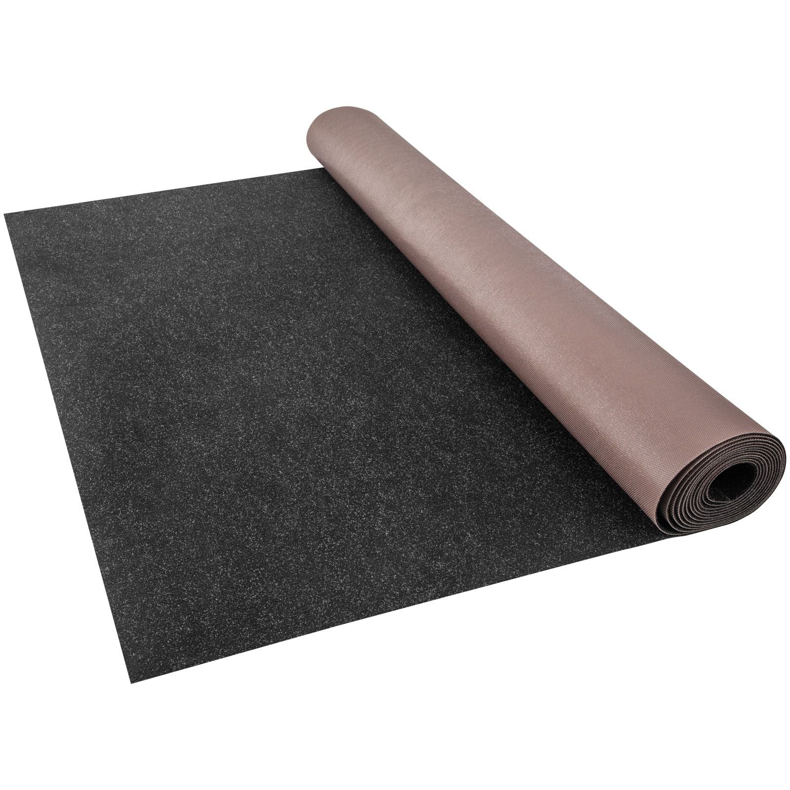 Marine Carpet, 6 x 23 ft Boat Carpeting, Charcoal Black Marine Grade Boat Carpet, Indoor/Outdoor Marine Carpeting with Water-proof TPR Backing, Water-proof Carpet Roll for Home, Patio, Porch, De