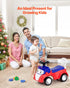 Ride On Toddler Push Car, Push Car for Toddler 19 to 36 Months, Kids Ride On Toy with Music & Under-seat Storage, 25 kg Load Capacity, Foot-to-Floor Walker for Toddlers Boys Girls, Red