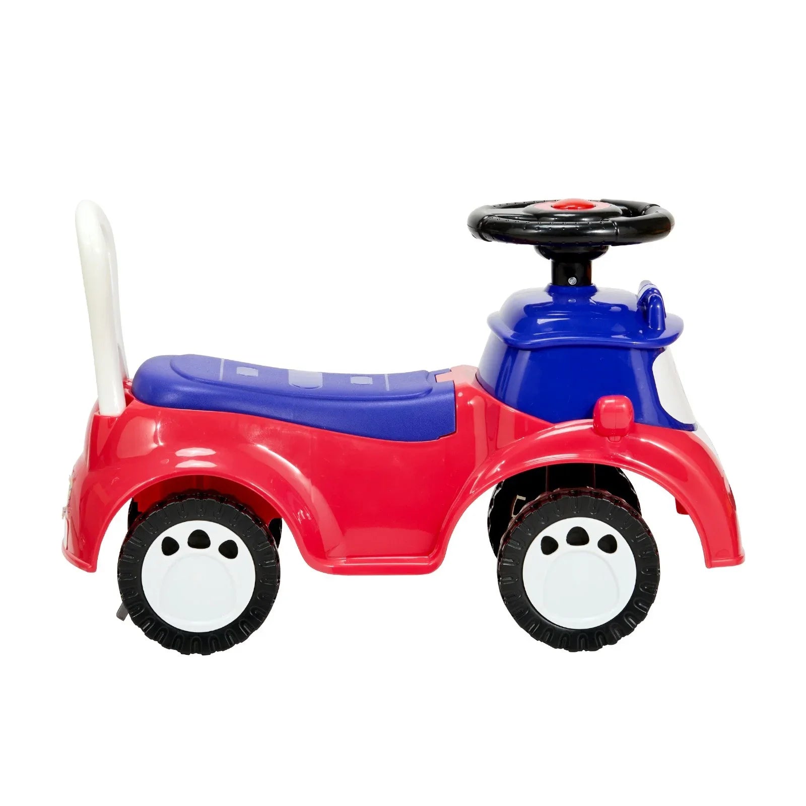 Ride On Toddler Push Car, Push Car for Toddler 19 to 36 Months, Kids Ride On Toy with Music & Under-seat Storage, 25 kg Load Capacity, Foot-to-Floor Walker for Toddlers Boys Girls, Red