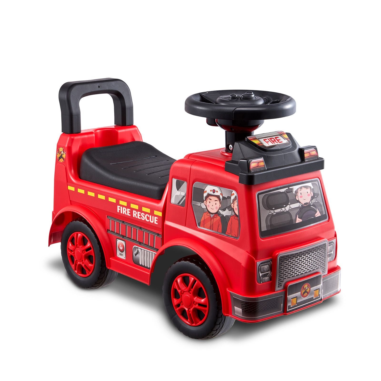 Toddler Ride On Push Car with Music Storage Red Ages 1-3 Years