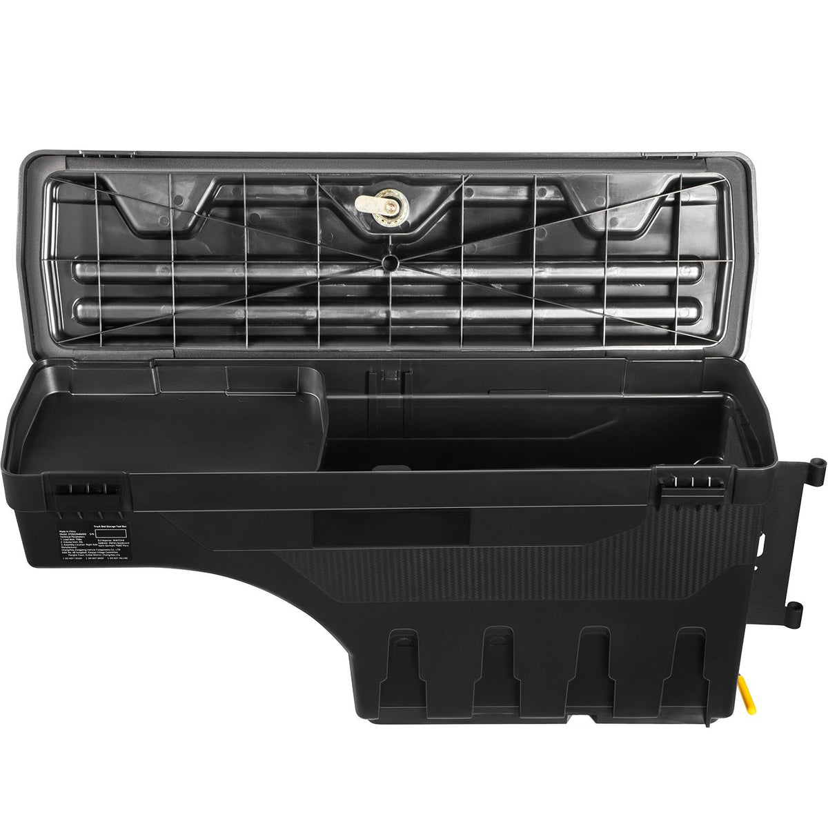 Truck Bed Swing Case Storage Box 25L Lockable Wheel Well Tool Box