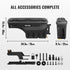 Truck Bed Storage Box, Lockable Swing Case with Password Padlock, 6.6 Gal/25 L ABS Wheel Well Tool Box, Waterproof and Durable, Compatible with Ford F-150 2015-2021, Passenger Side