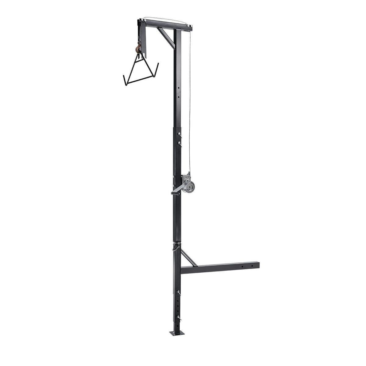 Truck Hitch Game Hoist 500lb, 360° Swivel Deer Hoist with Winch & 2
