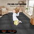 20PCS Reusable Carpet Tiles 20x20in Padded Carpet Squares Dark Gray