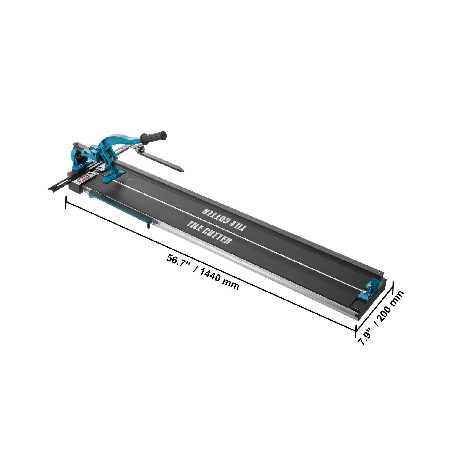Manual Tile Cutter, 1200mm, Porcelain Ceramic Tile Cutter with Tungsten Carbide Cutting Wheel, Infrared Positioning, Anti-Skid Feet, Durable Rails for professional installers or beginners