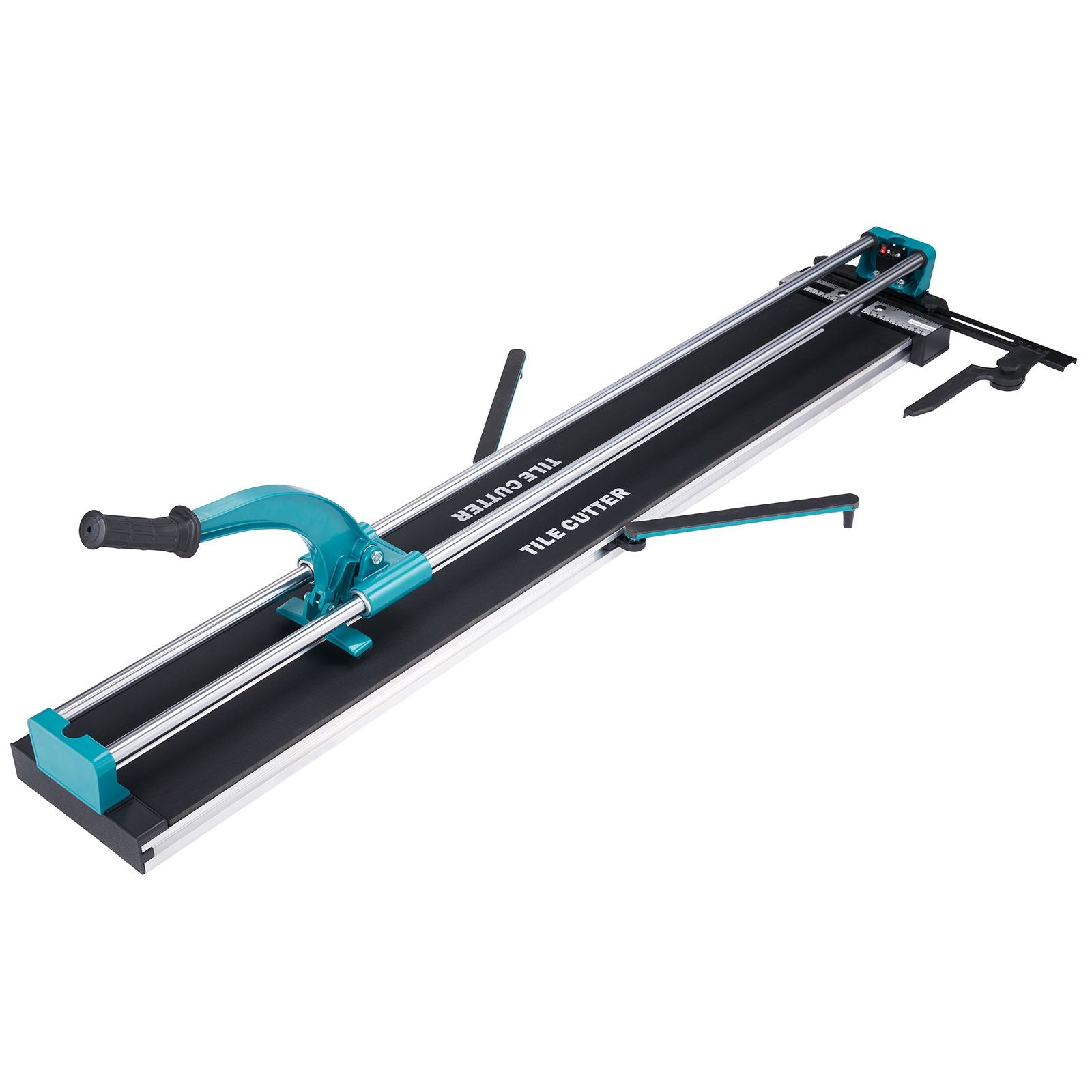 Manual Tile Cutter, 1200mm, Porcelain Ceramic Tile Cutter with Tungsten Carbide Cutting Wheel, Infrared Positioning, Anti-Skid Feet, Double Rails for professional installers or beginners