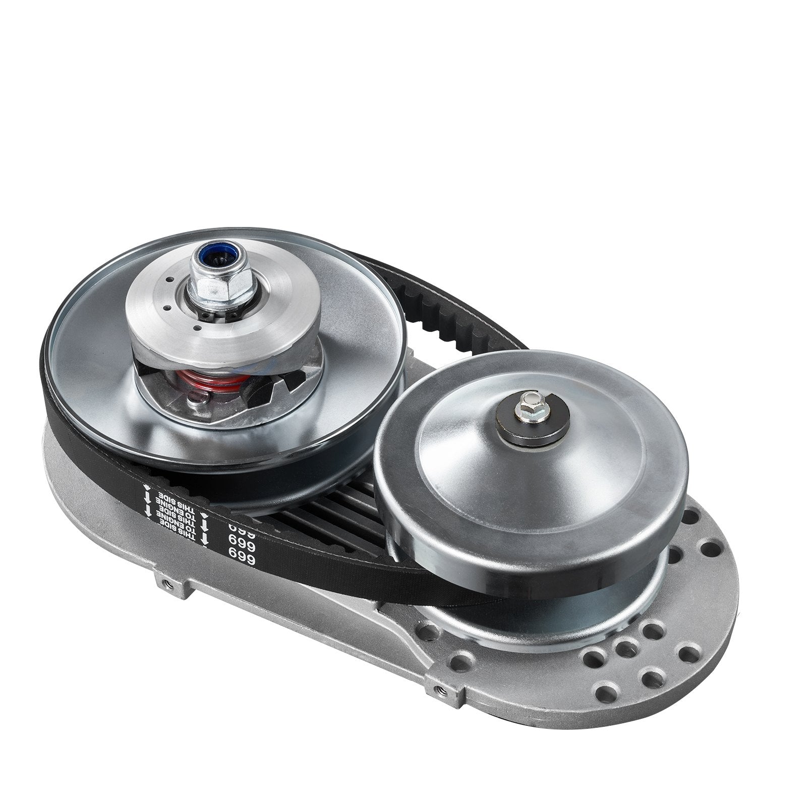 Drive Clutch, 2-8HP Engine, 2000 RPM High-Strength Drive Clutch with Asymmetric Designed Wheels & Robust Rubber Belt, Sturdy & Durable Clutch with Full Accessories, Fit for Various Engines