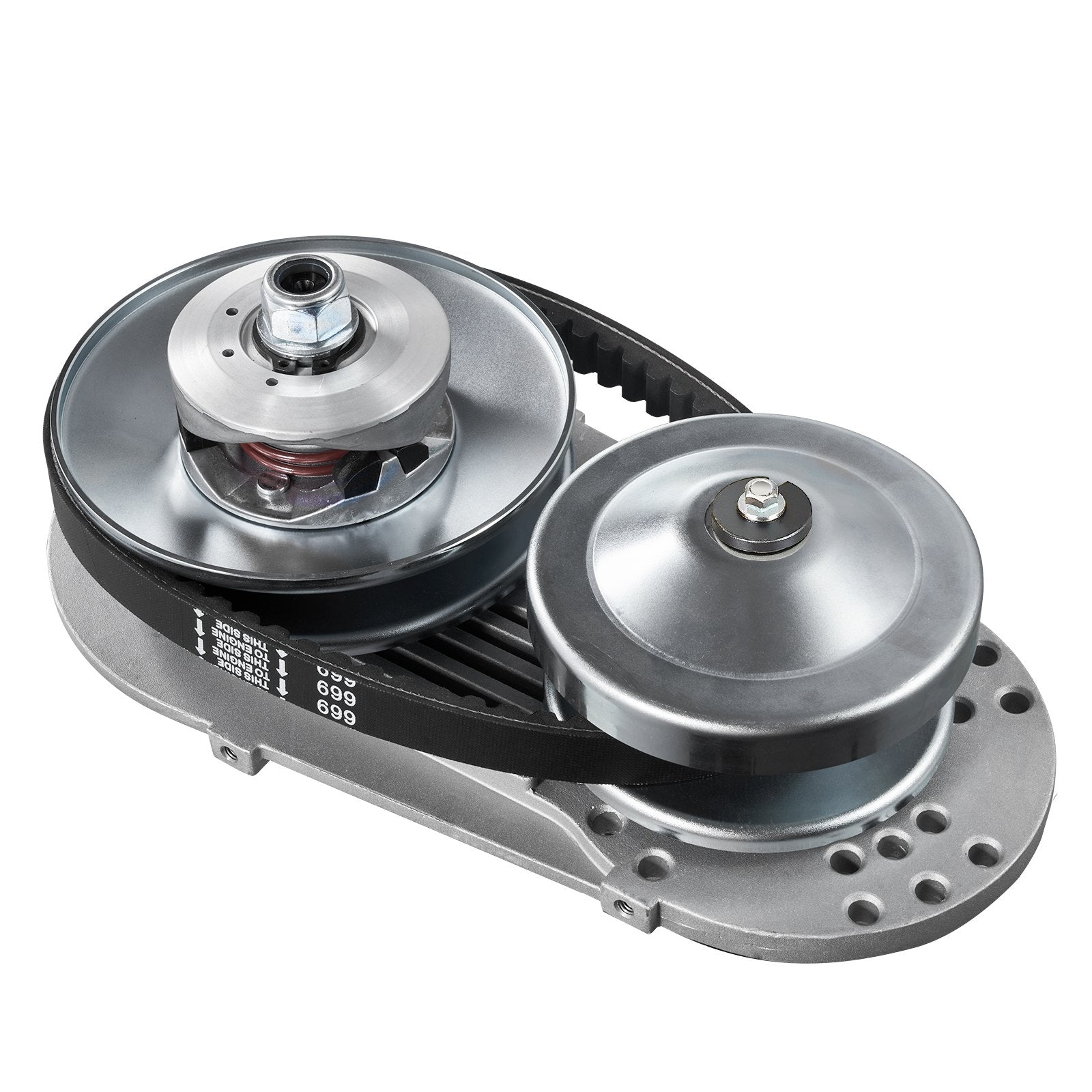 Drive Clutch, 2-8HP Engine, 2000 RPM High-Strength Drive Clutch with Asymmetric Designed Wheels & Robust Rubber Belt, Sturdy & Durable Clutch with Full Accessories, Fit for Various Engines