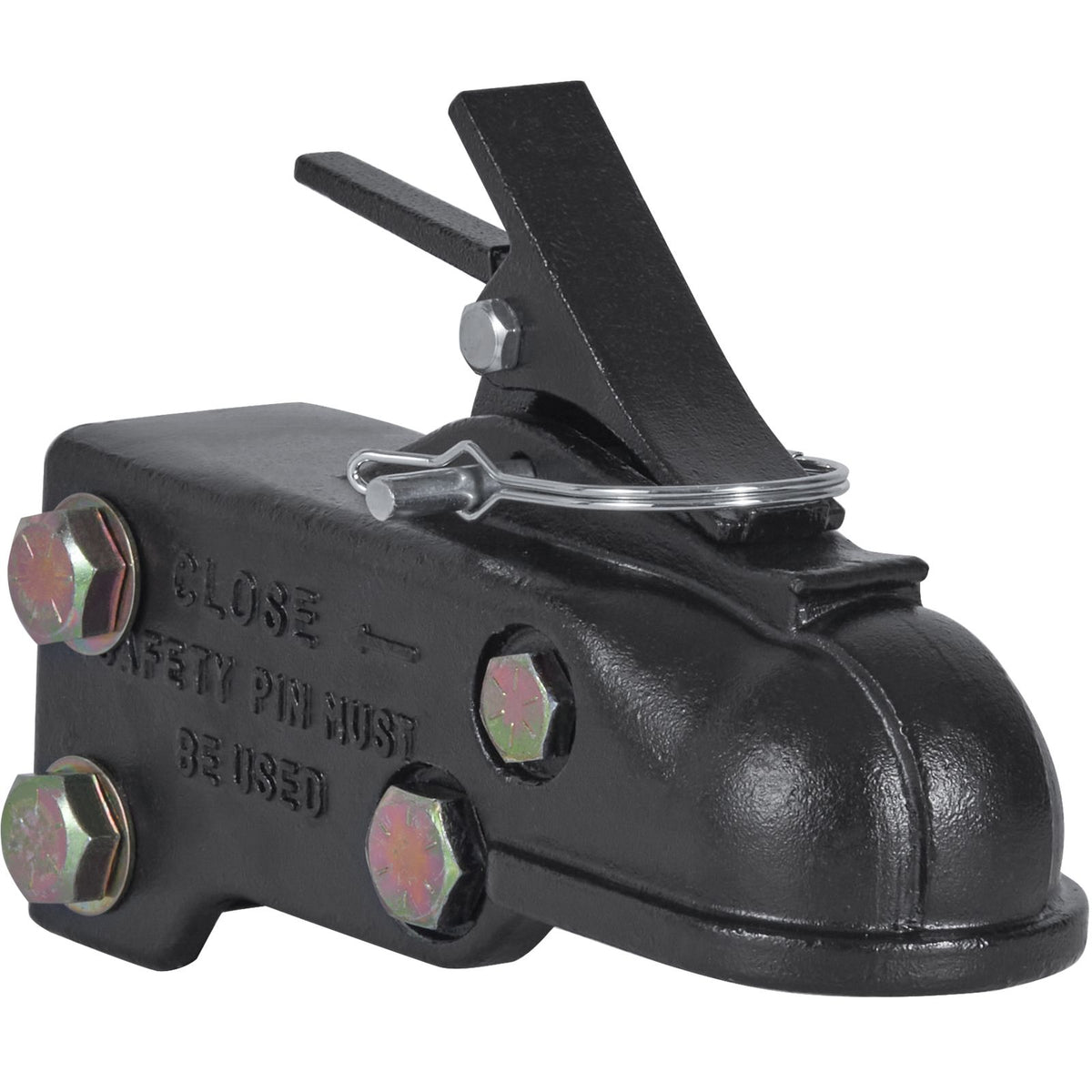 15000lb Adjustable Trailer Coupler 2-5/16in Heavy Duty Channel Mount Hitch