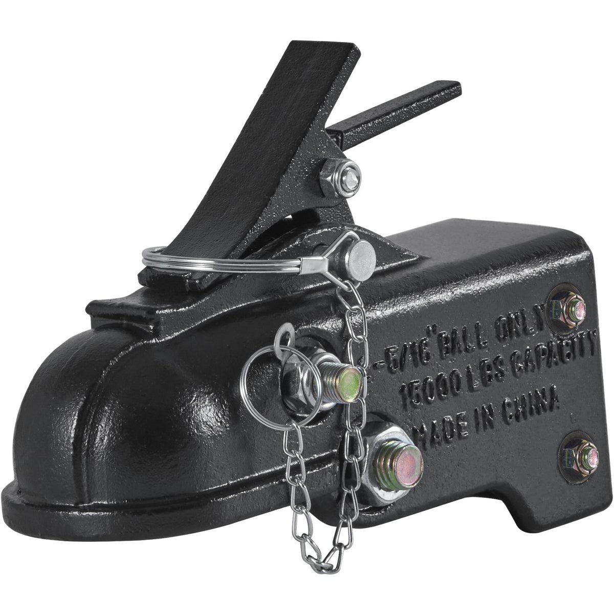 15000lb Adjustable Trailer Coupler 2-5/16in Heavy Duty Channel Mount Hitch