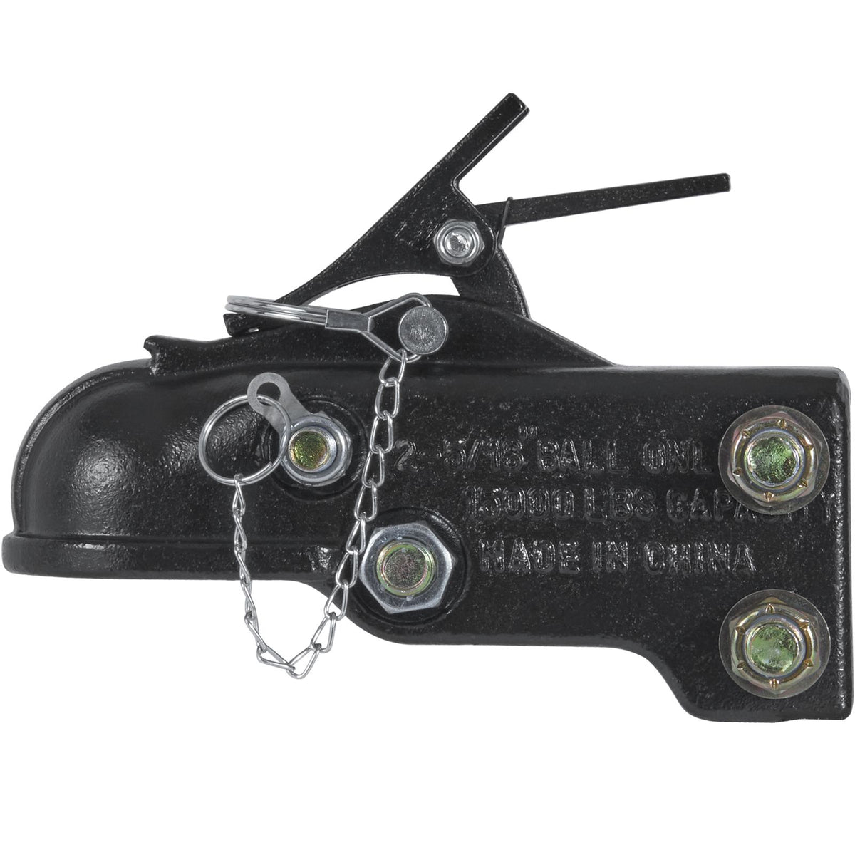 15000lb Adjustable Trailer Coupler 2-5/16in Heavy Duty Channel Mount Hitch