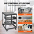 12U Open Frame Server Rack, 15''-40'' Adjustable Depth, Free Standing or Wall Mount Network Server Rack, 4 Post AV Rack with Casters, Holds All Your Networking IT Equipment AV Gear Router Modem