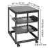 12U Open Frame Server Rack, 15''-40'' Adjustable Depth, Free Standing or Wall Mount Network Server Rack, 4 Post AV Rack with Casters, Holds All Your Networking IT Equipment AV Gear Router Modem