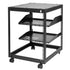 12U Open Frame Server Rack, 15''-40'' Adjustable Depth, Free Standing or Wall Mount Network Server Rack, 4 Post AV Rack with Casters, Holds All Your Networking IT Equipment AV Gear Router Modem