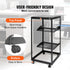20U Open Frame Server Rack, 15''-40'' Adjustable Depth, Free Standing or Wall Mount Network Server Rack, 4 Post AV Rack with Casters, Holds All Your Networking IT Equipment AV Gear Router Modem