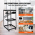 20U Open Frame Server Rack, 15''-40'' Adjustable Depth, Free Standing or Wall Mount Network Server Rack, 4 Post AV Rack with Casters, Holds All Your Networking IT Equipment AV Gear Router Modem