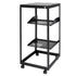 20U Open Frame Server Rack, 15''-40'' Adjustable Depth, Free Standing or Wall Mount Network Server Rack, 4 Post AV Rack with Casters, Holds All Your Networking IT Equipment AV Gear Router Modem