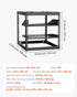 10U Open Frame Network Rack, 585 mm Depth, Wall Mounted or Floor Standing Server Rack, Heavy Duty 4 Post, with Vented Shelves & Mounting Hardware, Holds All Your Networking IT Equipment AV Gear