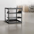 10U Open Frame Network Rack, 585 mm Depth, Wall Mounted or Floor Standing Server Rack, Heavy Duty 4 Post, with Vented Shelves & Mounting Hardware, Holds All Your Networking IT Equipment AV Gear